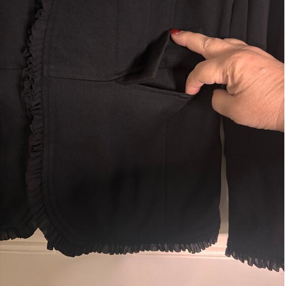 Chico's Black Jacket Size 1 (M) - Picture 8 of 13